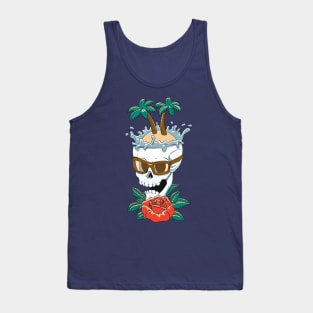 The Skull Rose Island Tank Top